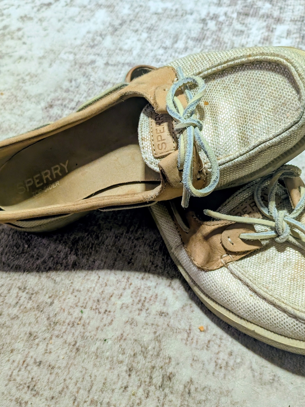 Sperry Women's Gold Sparkle Top Siders